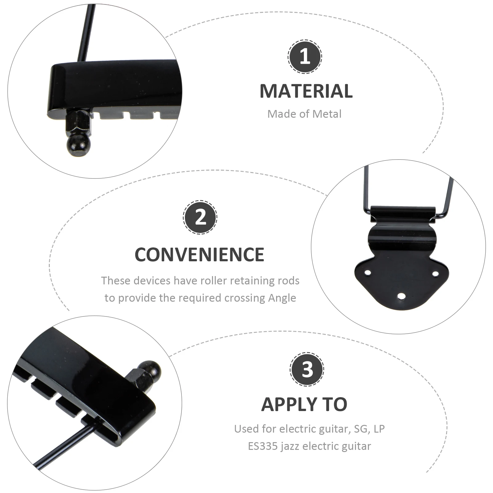 

Bridge Tailpiece Guitar Parts Replace Electric Accessories Setup Tools Metal Accesories