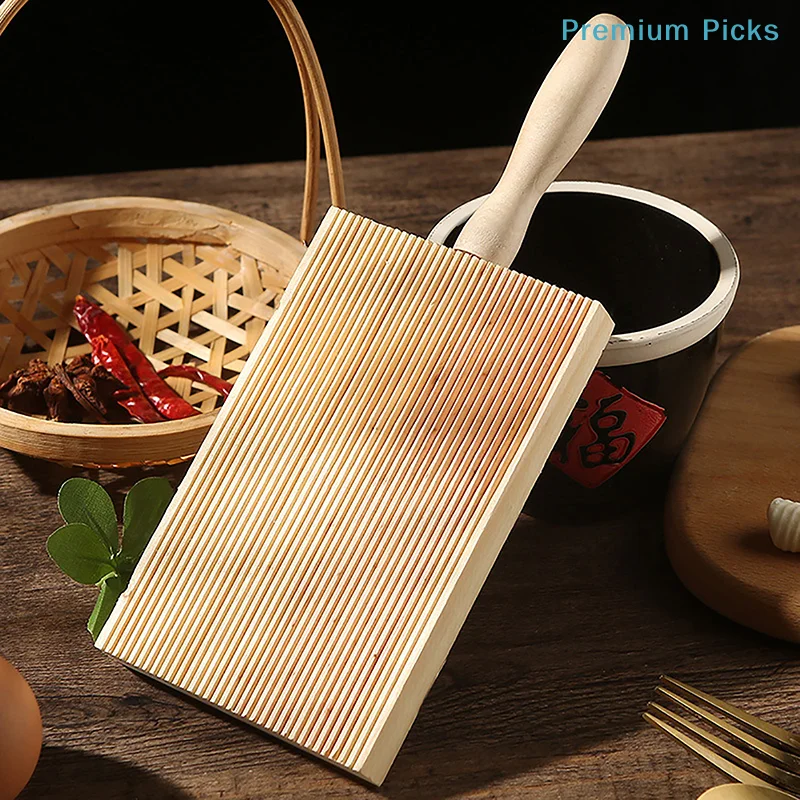 Wooden Butter Table and Popsicles Wooden Garganelli Board Natural Wood Practical Pasta Gnocchi Macaroni Board Making Handmade