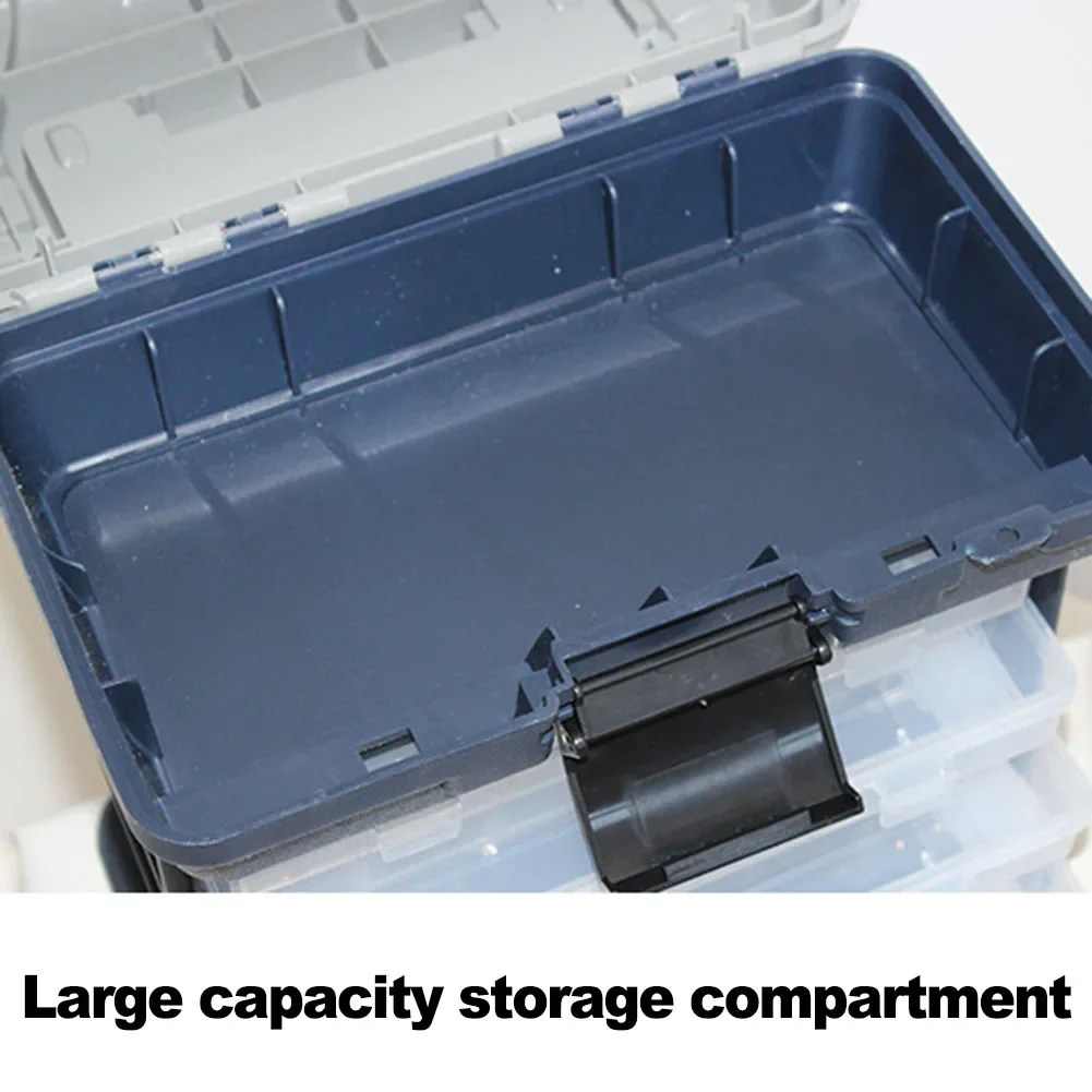 

Camping Gear Fishing Gear Box Fishing Box For Outdoor Use Foldable Fishing Box Multi-layer Accommodation Thickened Buckle