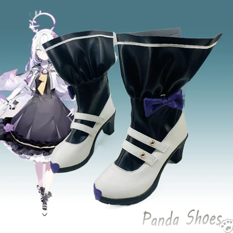 

Blue Archive Shirasu Azusa Cosplay Shoes Anime Game Cos Long Boots Comic Cosplay Costume Prop Shoes for Con Halloween Party