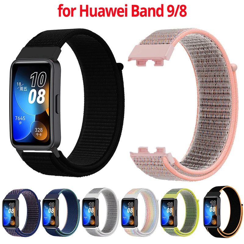 

35PCS Nylon Watch Strap for Huawei Band 9 Bracelet Nylon Loop Band for Huawei Band 8 Watch Wristband Correa Pulsera Accessories