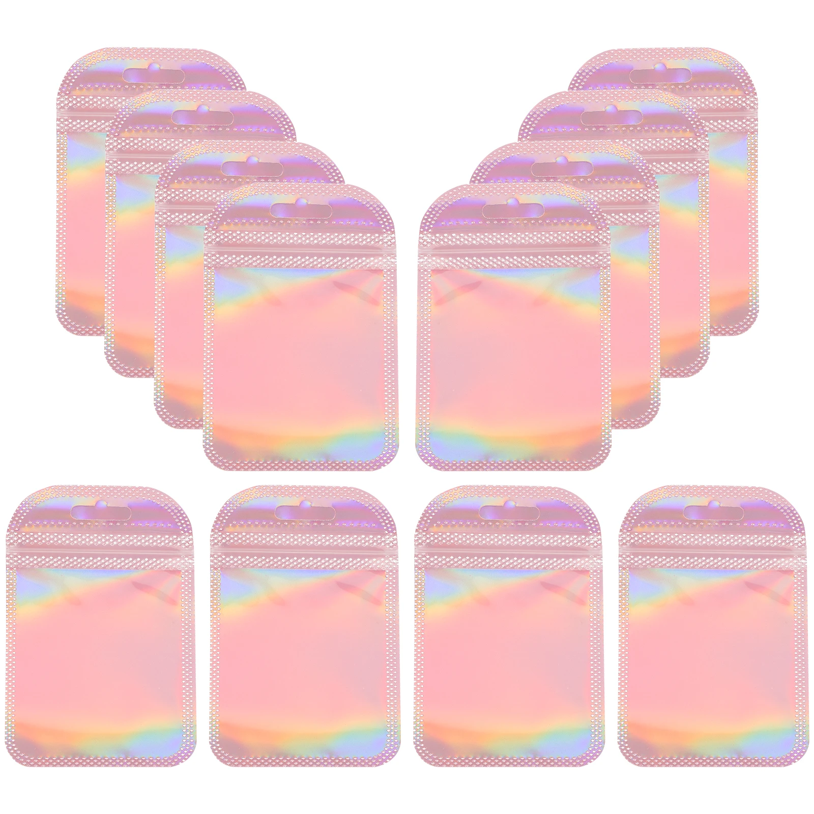 

50 Pcs Jewelry Packaging Bags 6 5x10cm Resealable Waterproof Storage Pouches For Necklaces Earrings Small Plastic Bags