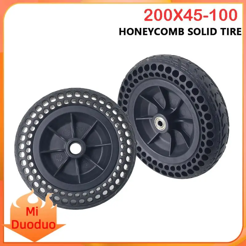 

Solid Tire 8 Inch 200x45-110 With Hub Wheel For Electric Scooter Wheelchair Non-Pneumatic Honeycomb Inner Diameter 8mm