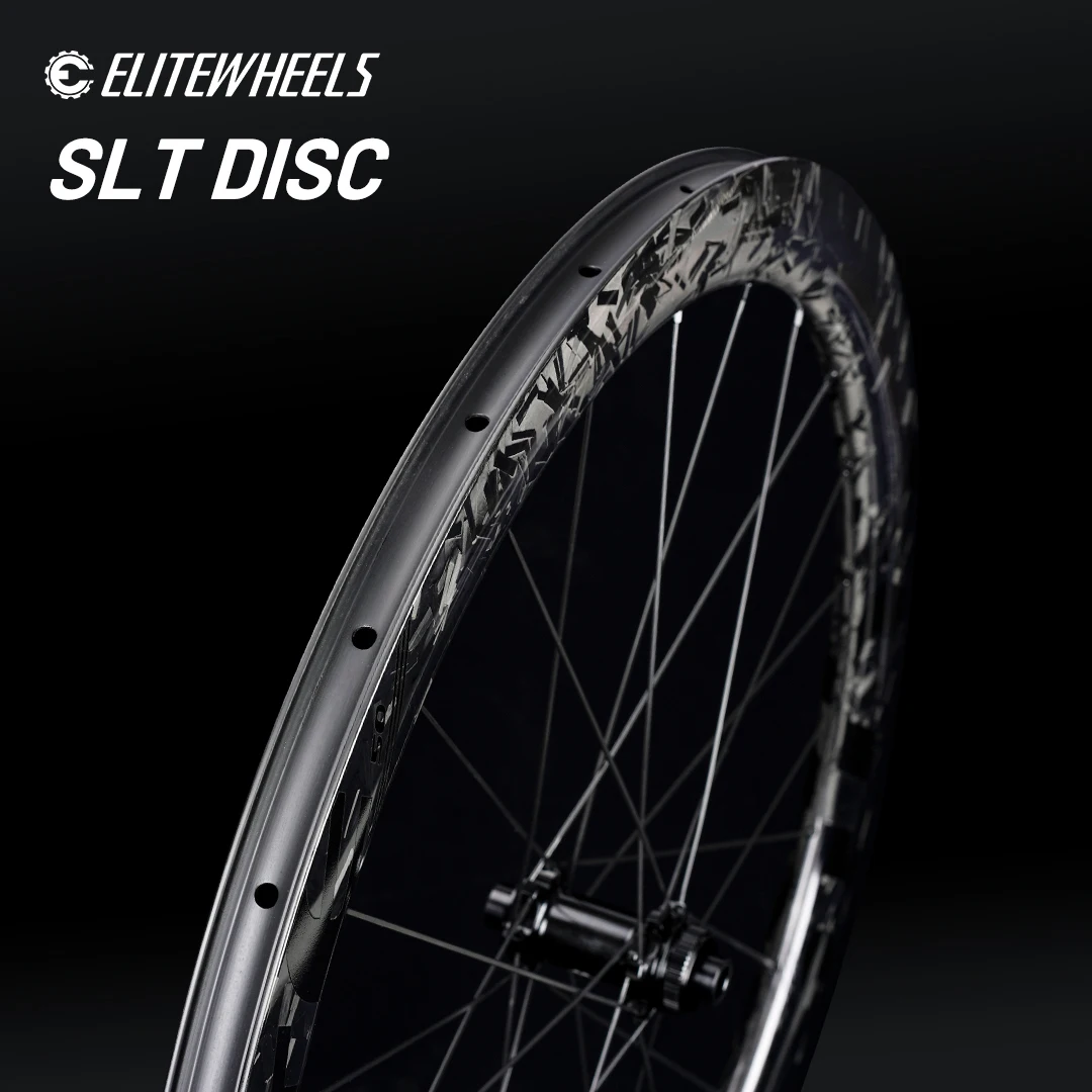 

ELITEWHEELS Кованая волна SLT-дисковый узор, отделка дискового тормоза, керамический подшипник, карбоновая колесная пара, колеса, центральный замок, 1423, спицы