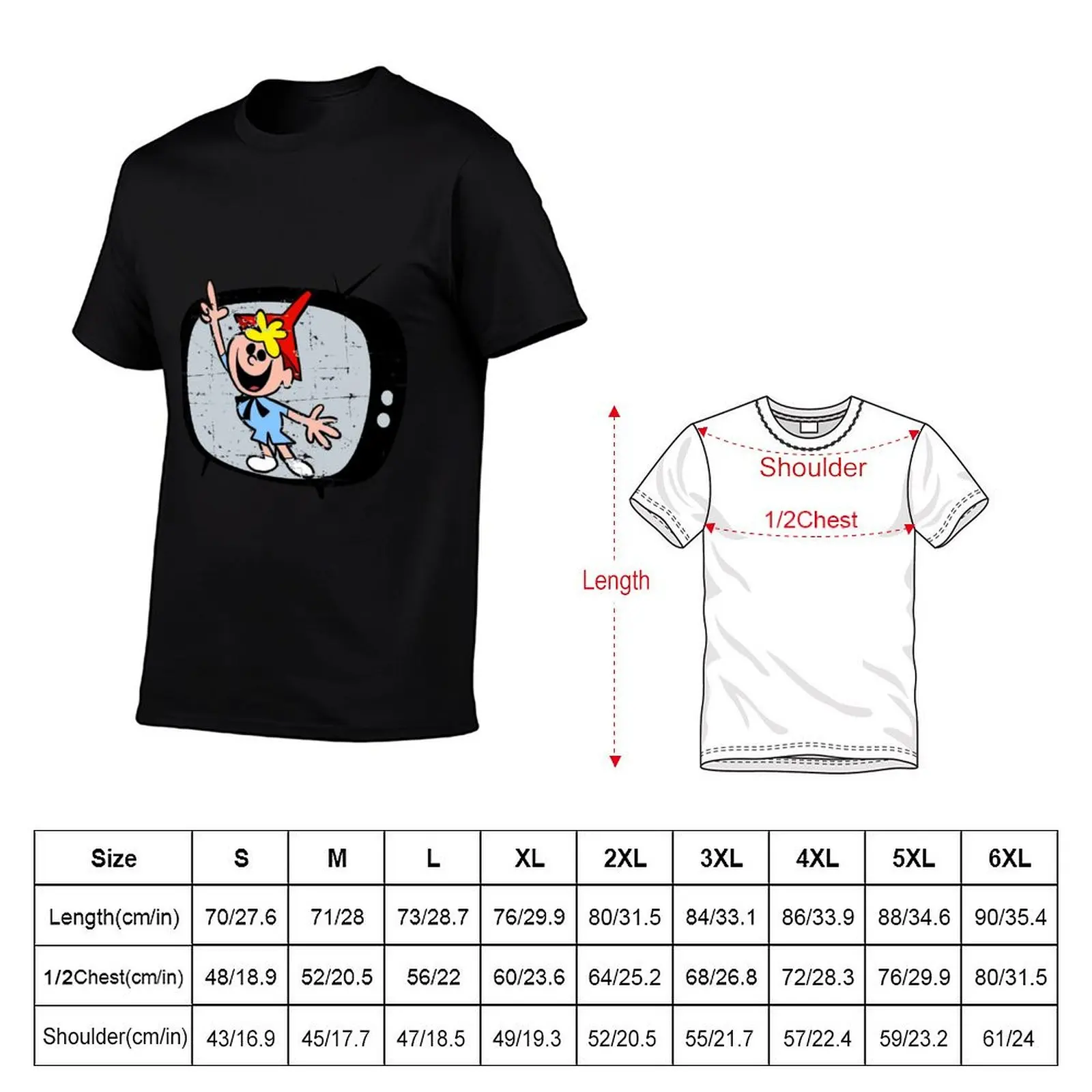 Tom Terrific TV T-Shirt oversized t shirt graphic t shirts sublime aesthetic clothes workout shirts for men