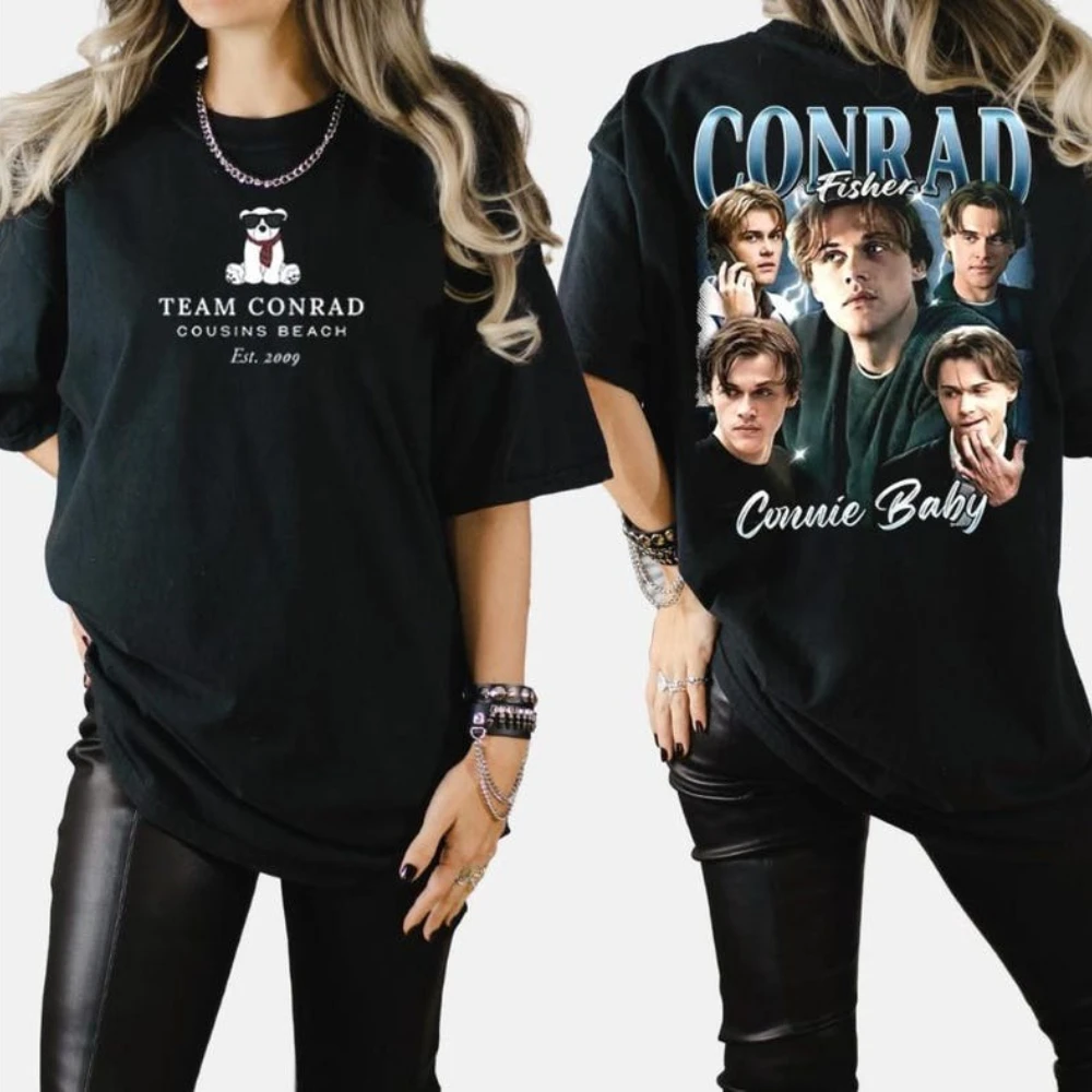 خمر الفيلم الكلاسيكي الصيف تحولت جميلة 3 الجرافيك تي شيرت امرأة رجل عطلة الشاطئ عالية الجودة القطن تي شيرت الموضة