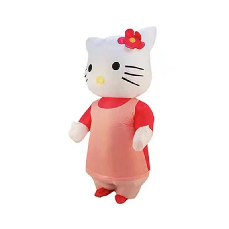 Hello Kitty Inflatable Cosplay Costume for Adults Animal Performance Halloween Holiday Party Clothes Inflated Cosplay Costumes