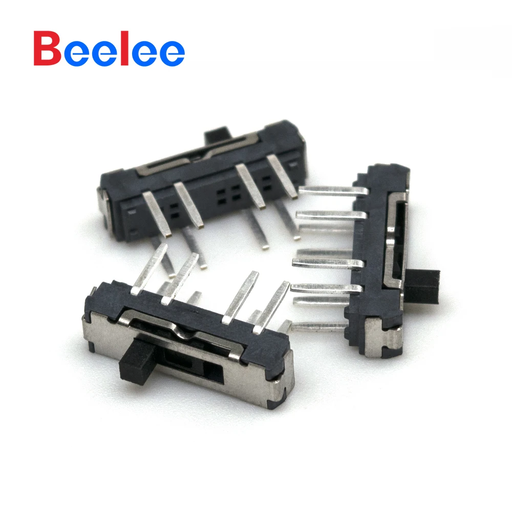 500PCS BL-SS06D Mini Vertical 8 Position 8 Pin SMD Toggle Switch 12V Right Angle Sliding Door Contact Switch For Home Use