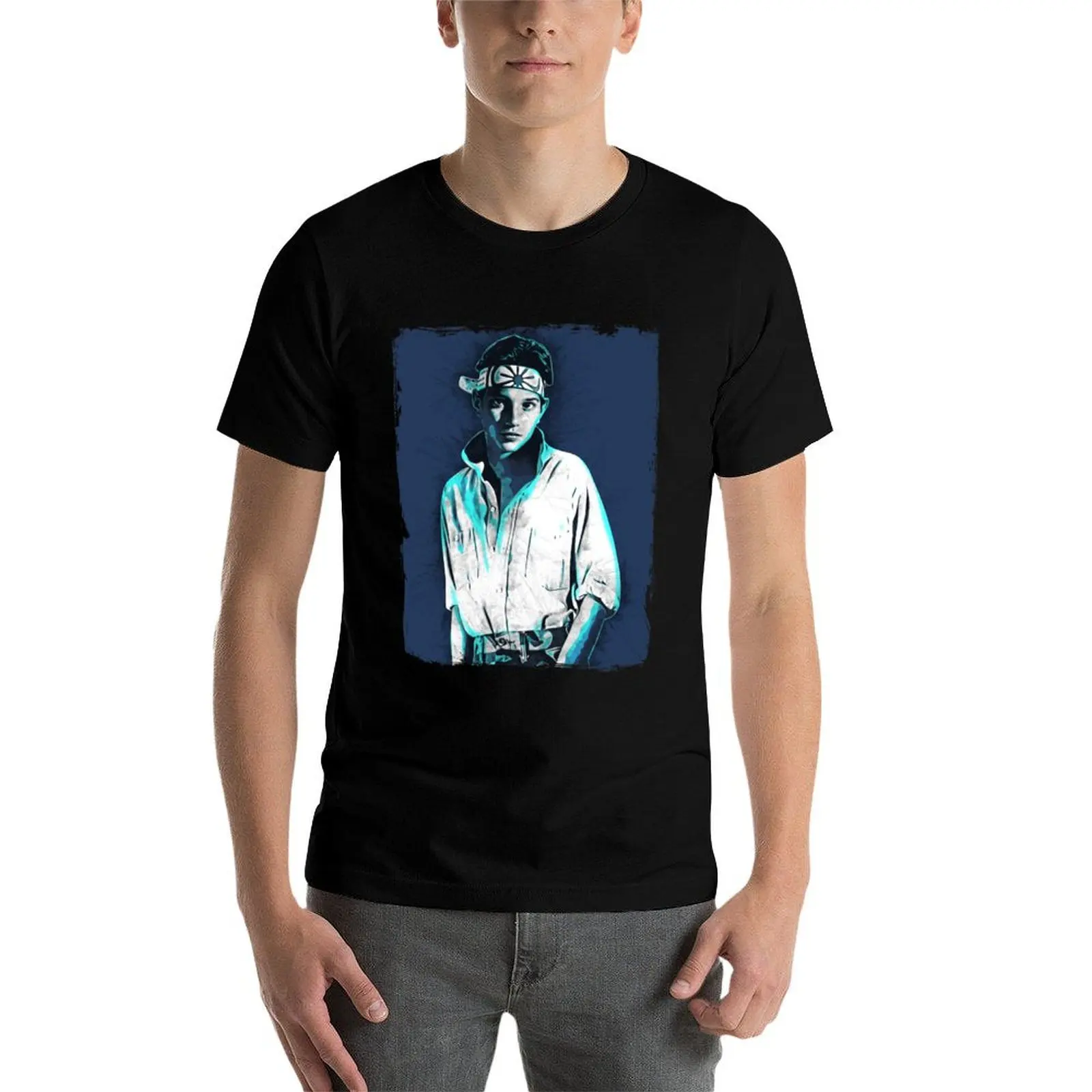 

Ralph Macchio - Karate Kid T-Shirt man t shirts for men casual man t shirt cotton high quality cotton t shirts man 100% T-Shirt