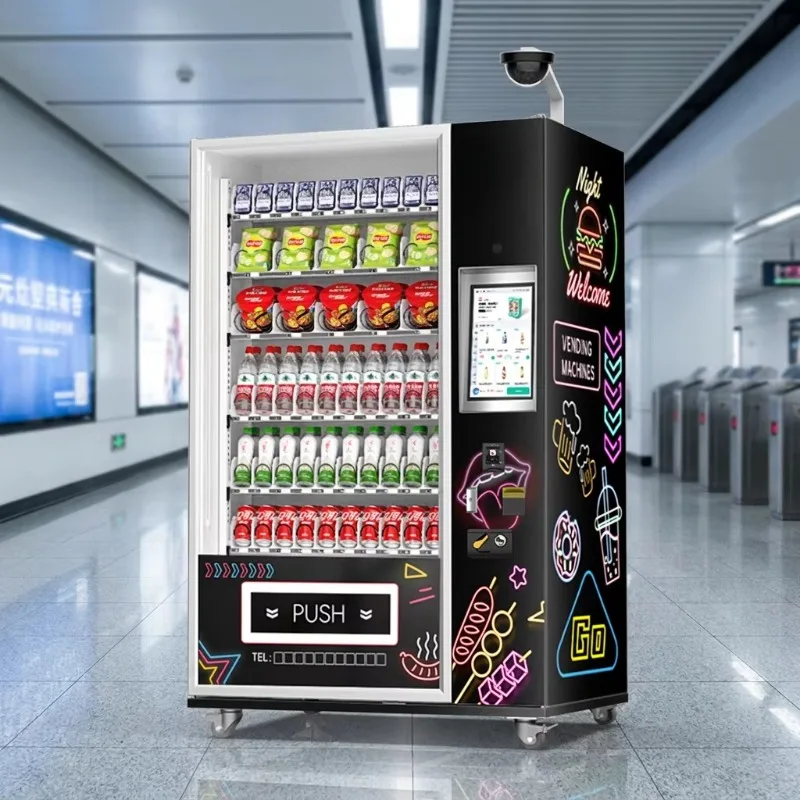 Distributore Automatico Commerciale Intelligente per Alimenti, Bevande e Snack - Chiosco Self-Service per la Vendita al Dettaglio