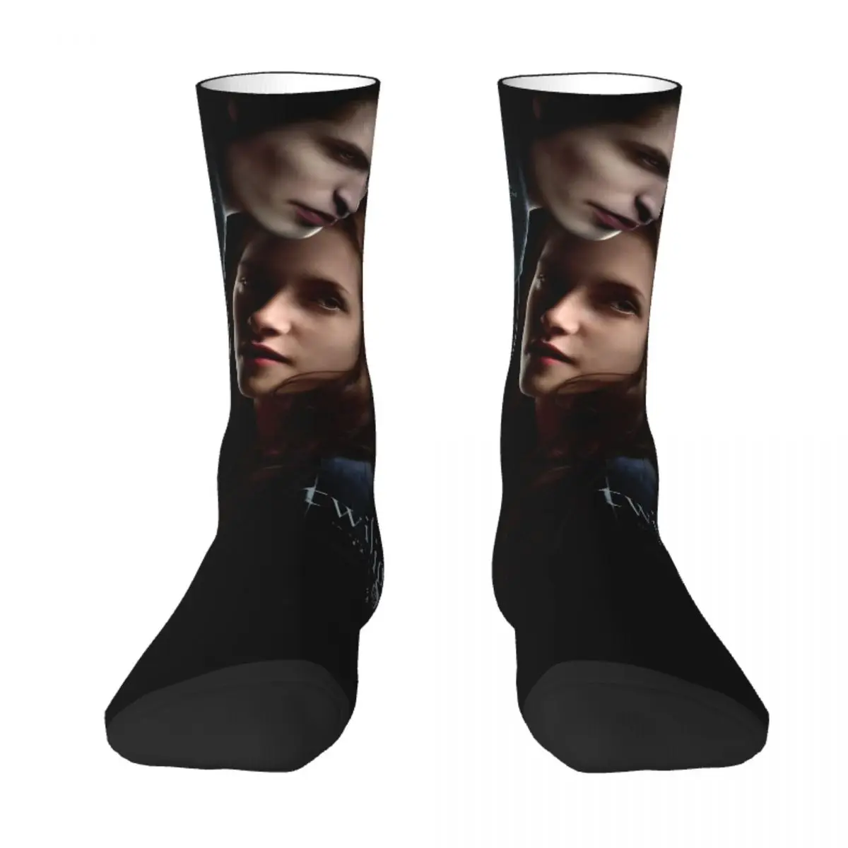 Twilight Saga Movie Poster Socks Film Leisure Stockings Men Soft Running Socks Autumn Graphic Anti Skid Socks