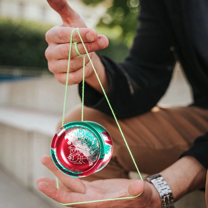 LESHARE-Yoyo mágico versión navideña, Bola de Yoyo con función de sueño, 2 en 1, profesional, elegante
