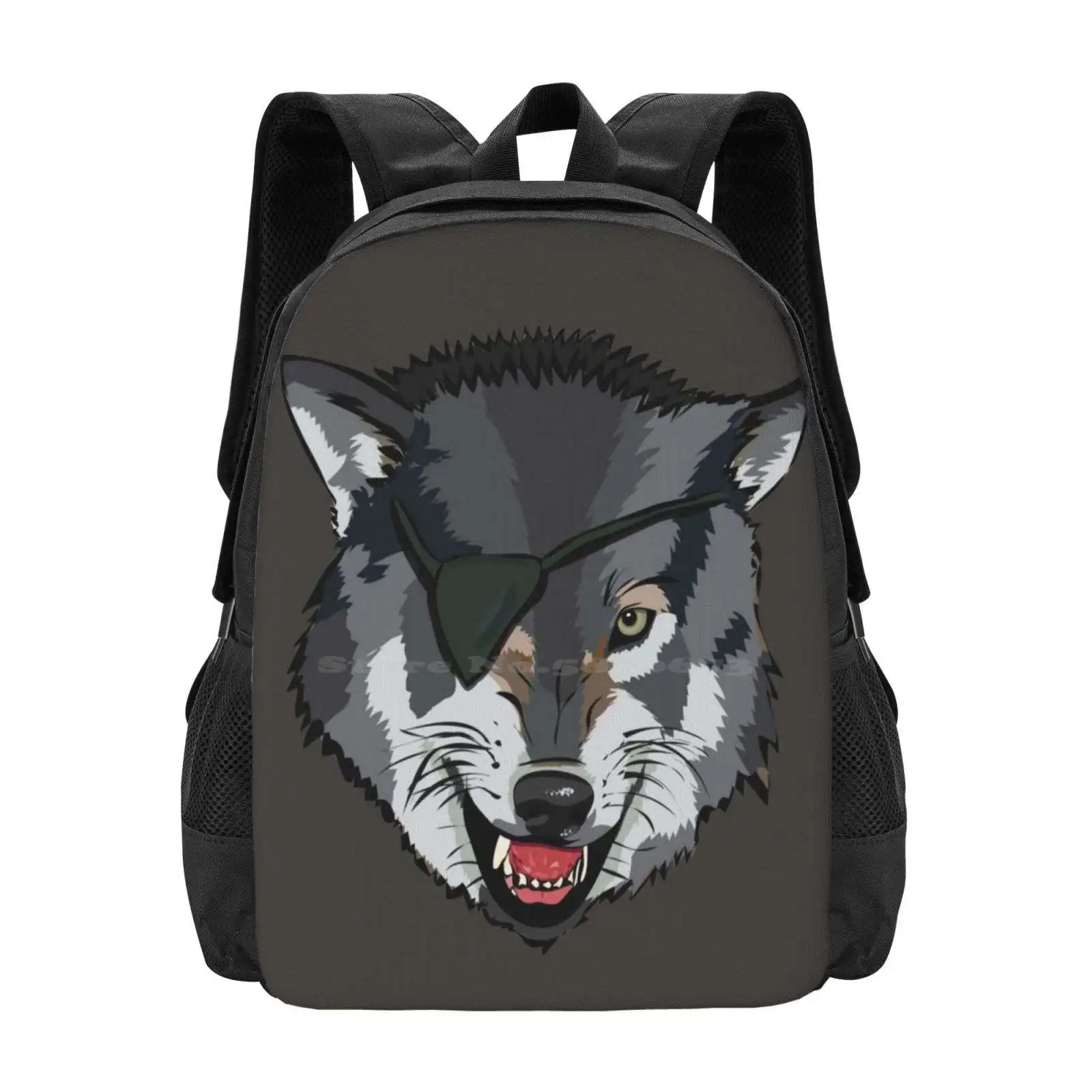 Metal Gear Solid D Dog Hot Sale Schoolbag Backpack Fashion Bags Dog With Eyepatch Mgs Dog Metal Gear Solid Dog Metal Gear Solid