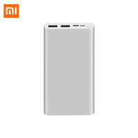 Original Xiaomi 10000mAh Power Bank 3 PLM13ZM Dual USB Type C Mi 18W Fast Charging Powerbank Portable Charger for Samsung Phone