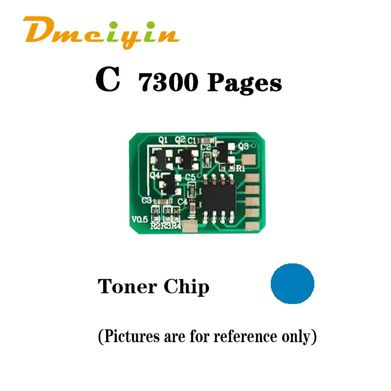 Für OKIC822 EUR/RUSSLAND Version 7K/7,3 K Seiten Toner Chip BK C M Y Farbe