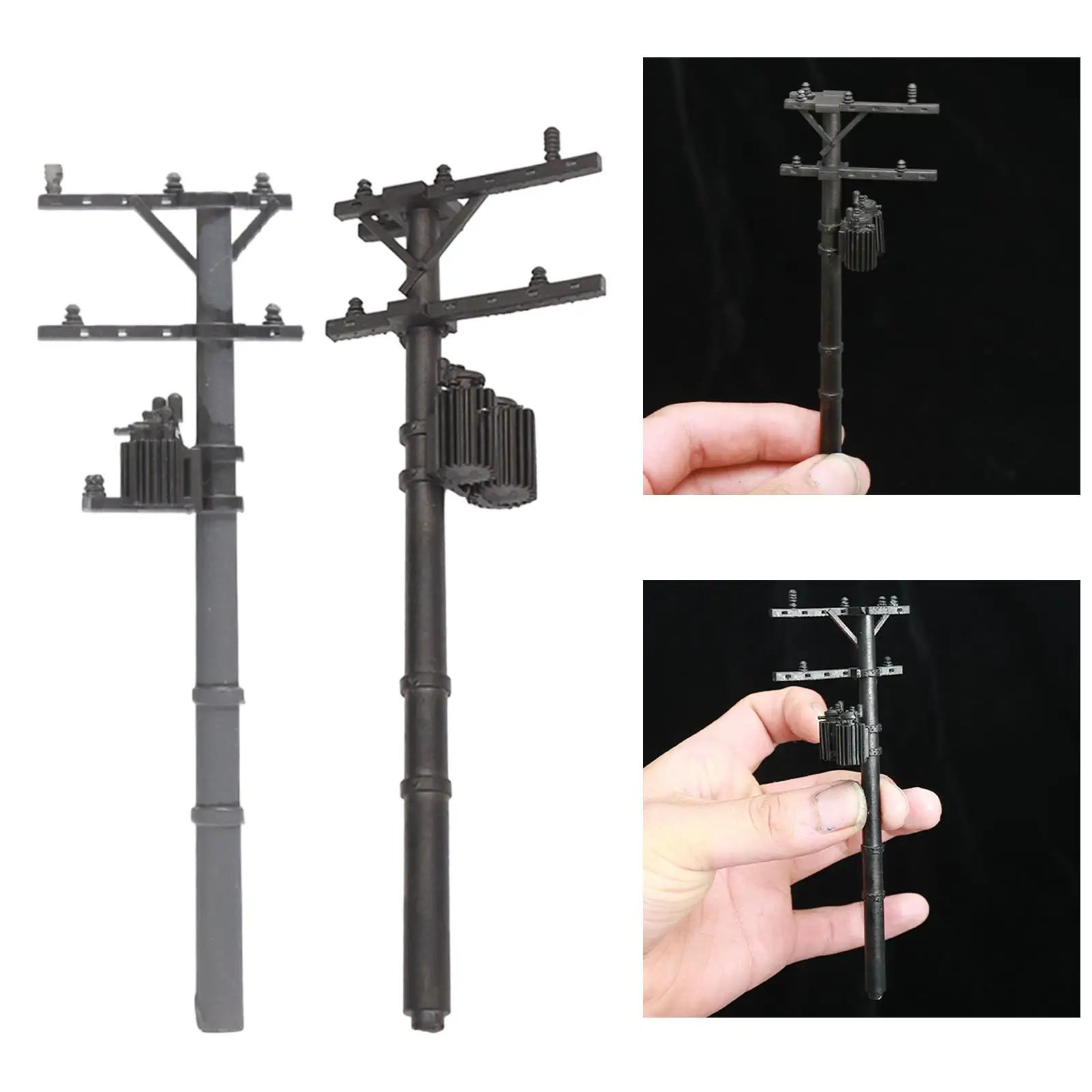 Modèle de poteau de téléphone Sacle 1/64, cadeau, ornement de paysage de Table, accessoires de chemin de fer, décor de Table de sable robuste et réaliste