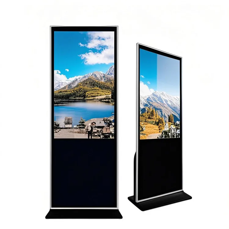 Máquina Publicitaria Vertical de Pie con Pantalla Táctil LCD, Reproductor HD en Red, Venta Directa de Fábrica, Gran Demanda
