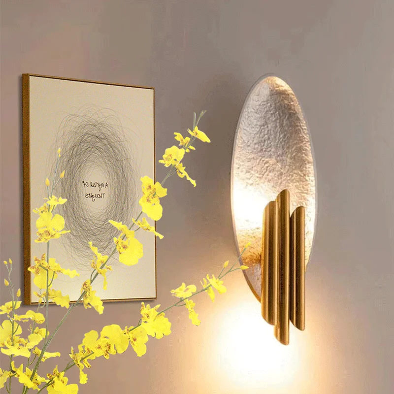 Indoor Nordic Luxury Simple Personality Restaurant LED Lights Modern Living Room Background Sconce Decoration Bedroom Wall lamp