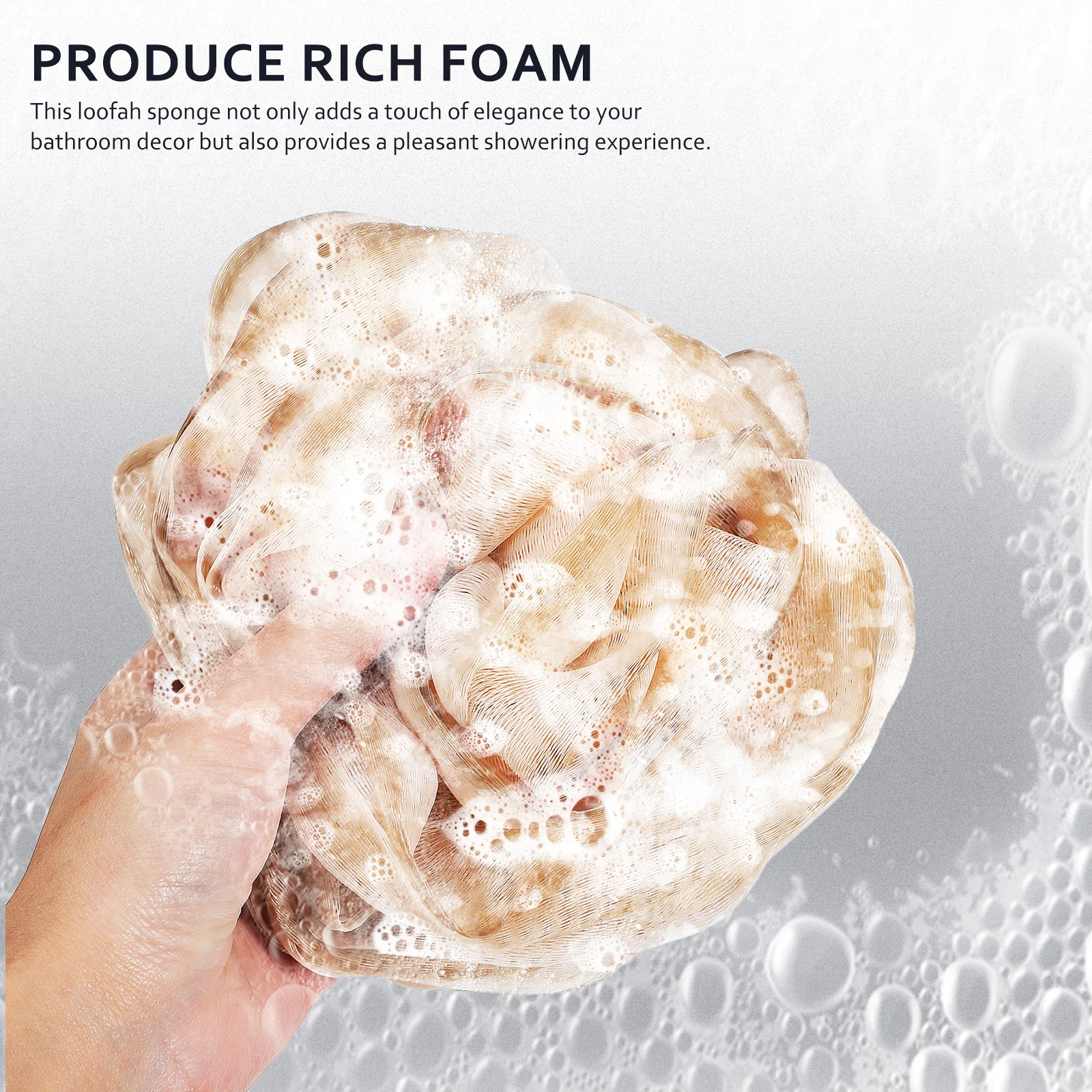 

3 pcs Body Loofah Sponge Dense Mesh Exfoliating Bath Ball Long Lasting Shower Scrubber For Women Men Travel Use Bathing Ball