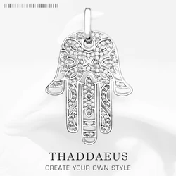 Pendant Hand of Fatima Fashion Love Jewelry Europe 925 Sterling Silver Protection Accessorie Gift For Women Men