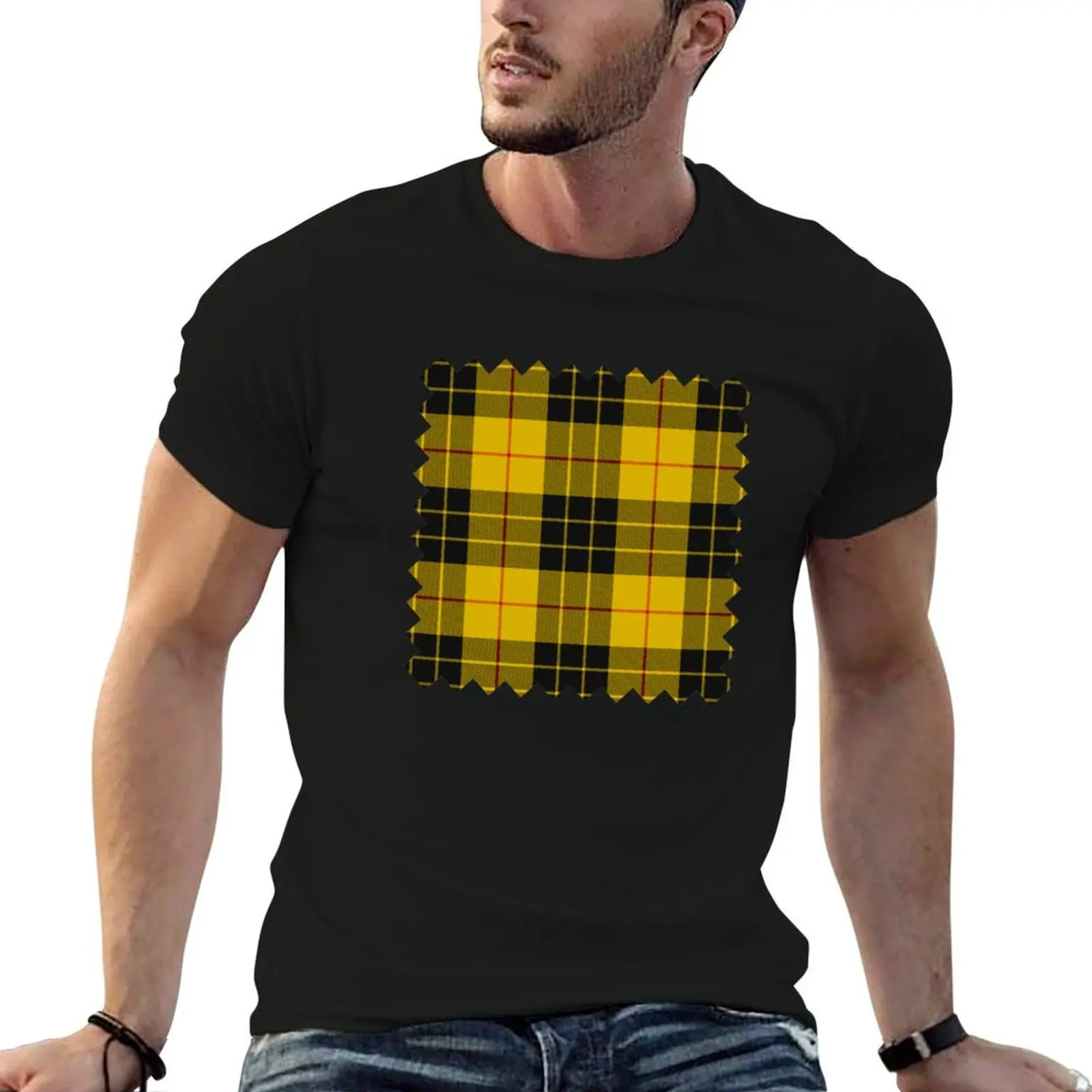 Clan MacLeod of Lewis Tartan T-Shirt Aesthetic clothing customs cotton t shirt men