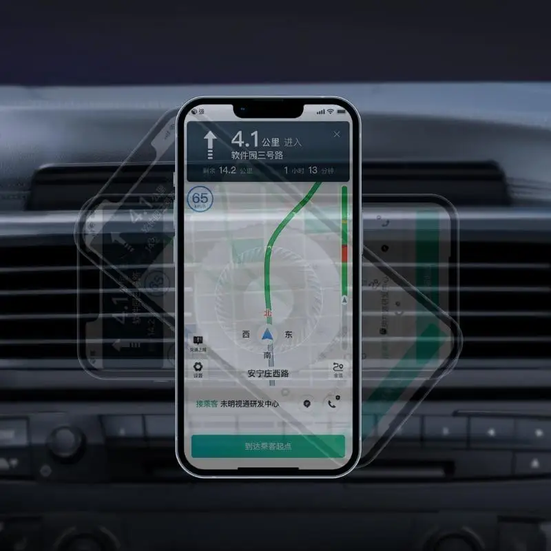 652F ผู้ถือโทรศัพท์รถยนต์อเนกประสงค์ที่เชื่อถือได้ Car Vent Mount ขาตั้งโทรศัพท์แม่เหล็กทนทานเหมาะสำหรับโทรศัพท์ 12-15