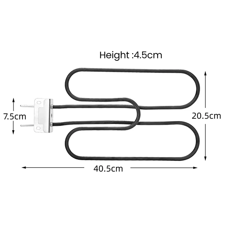 For Weber 66631 Heating Elements Barbecue Grill Heating Pipe Weber Q140 Q1400 Replacement Accessories,EU Plug