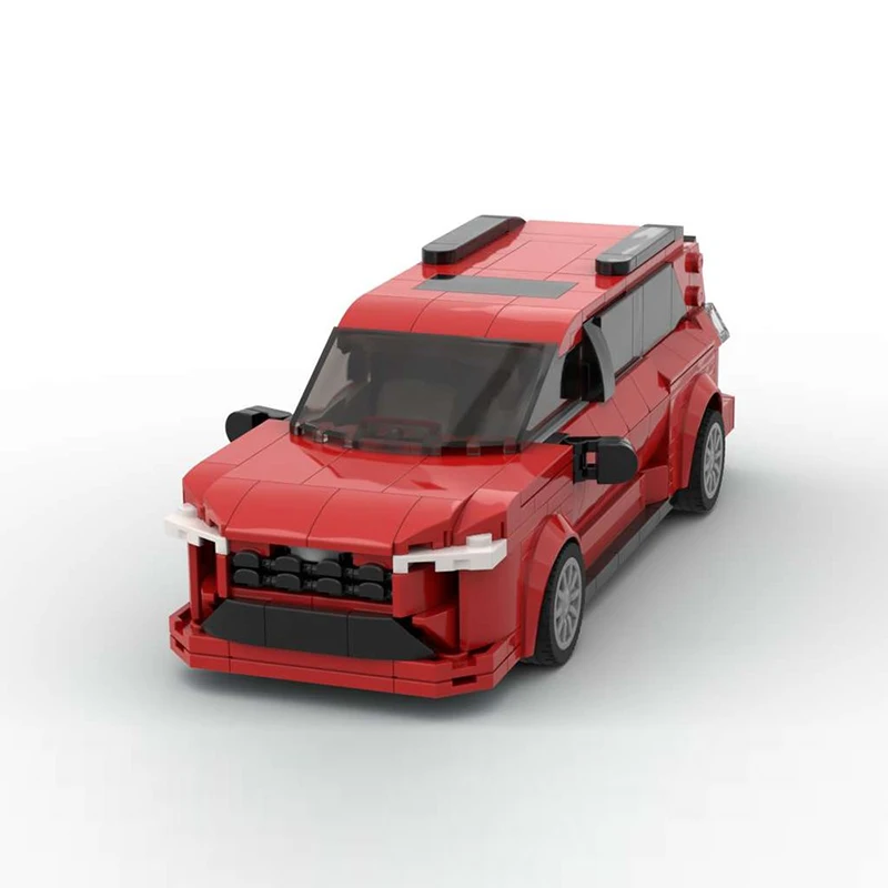 City Car Model MOC Building Bricks Sienna Red Multi-Purpose Vehicle Modular Technology Children Holiday Gifts Assemble Toys Suit