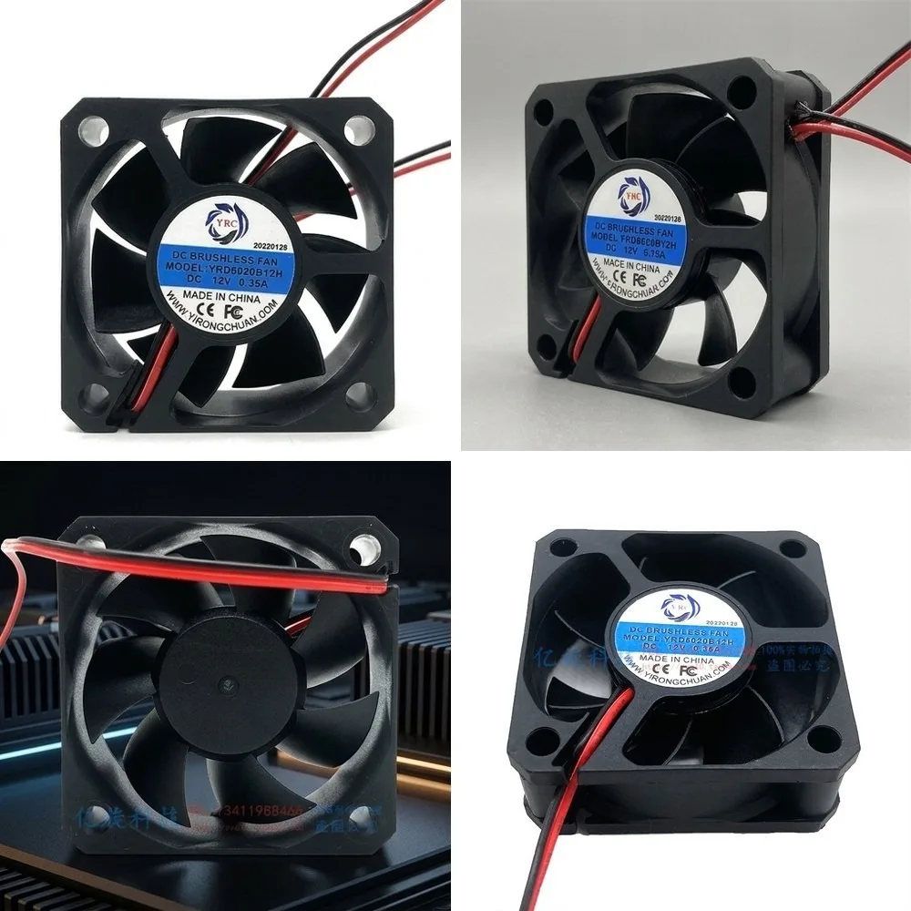 For YRD5020B12H dual ball bearing 12V 0.36A 5020 5CM cooling fan