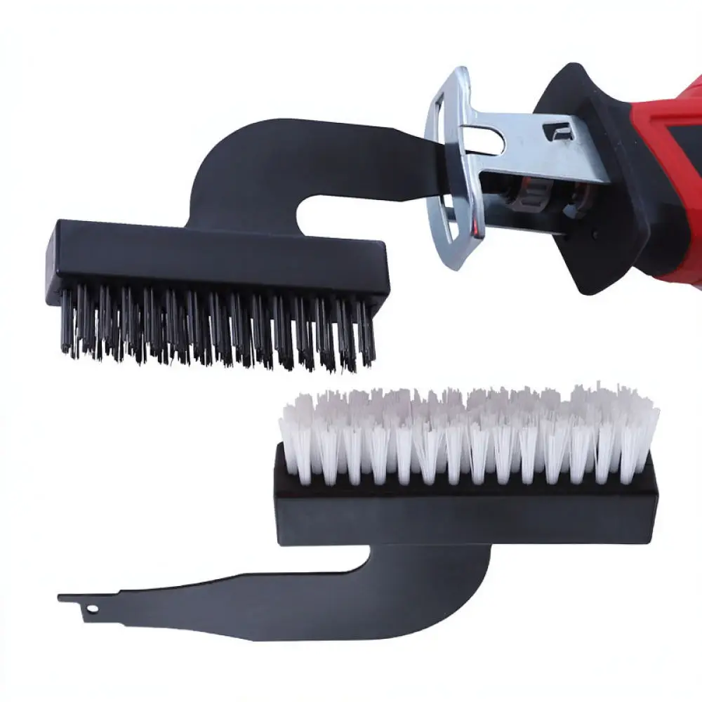 Reciprocating Saw Cleaning Accessory For RUITOOL Metal Wood Rust Removal Steel Nylon Brush Scraper Grinding Tool
