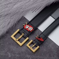 Yi Yang Lin Family Simple Versatile Ladies Leather Belt Fashionable Slim Waist Belt Genuine Leather Buckle Casual Pants Belt