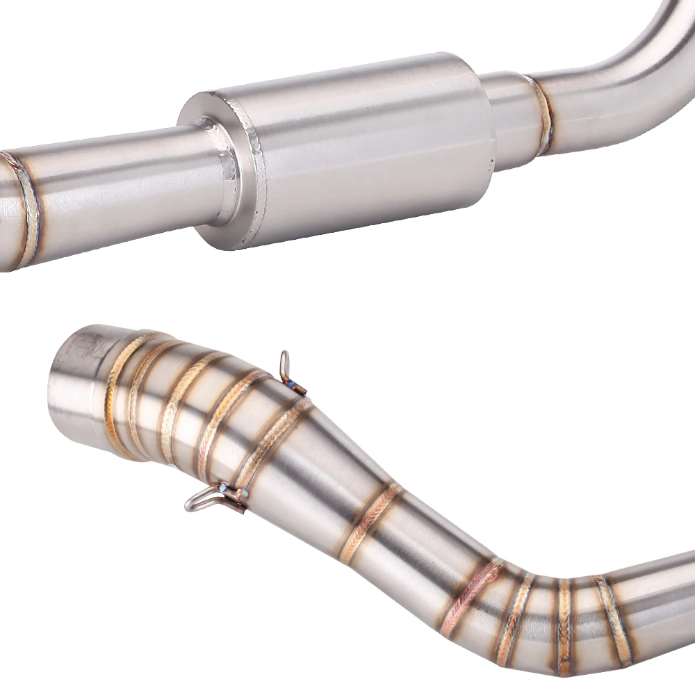 دراجة نارية العادم رأس الأنابيب الهروب الجبهة وصلة أنبوب 51 مللي متر واجهة ربط الخمار ل NVX155 AEROX155 NVX AEROX 155 #5