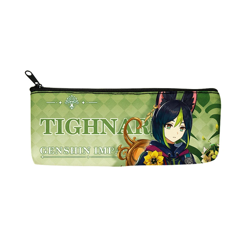 

Genshin Impact Cosplay Display Writing Case Fashion Souvenir Canvas Pencil Box Student Game Pen Bag School Supplies Xmas Gift