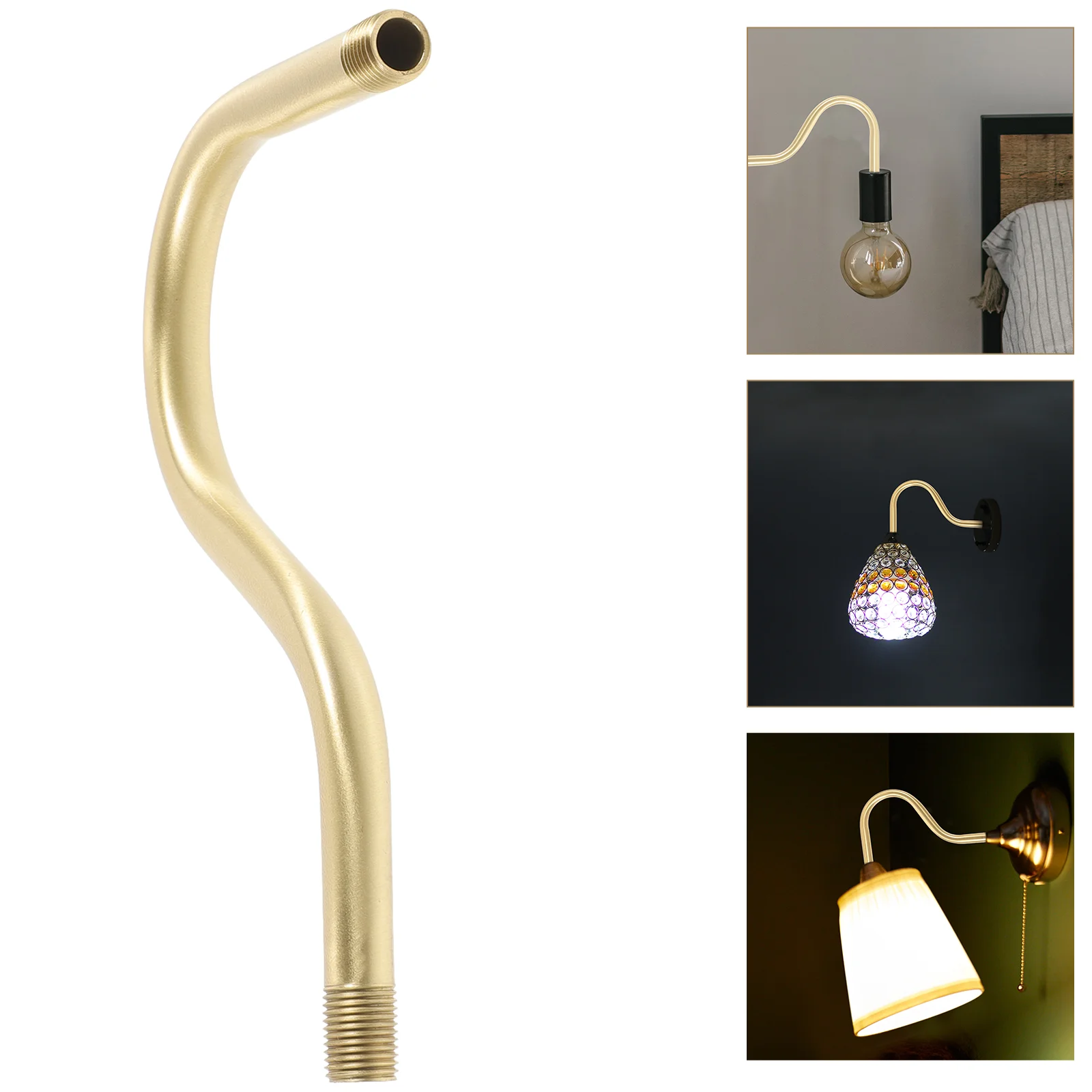 

Light Tube Pure Copper Full Wall Lamp Support Elbow Making Stem Lighting Fixture Stems