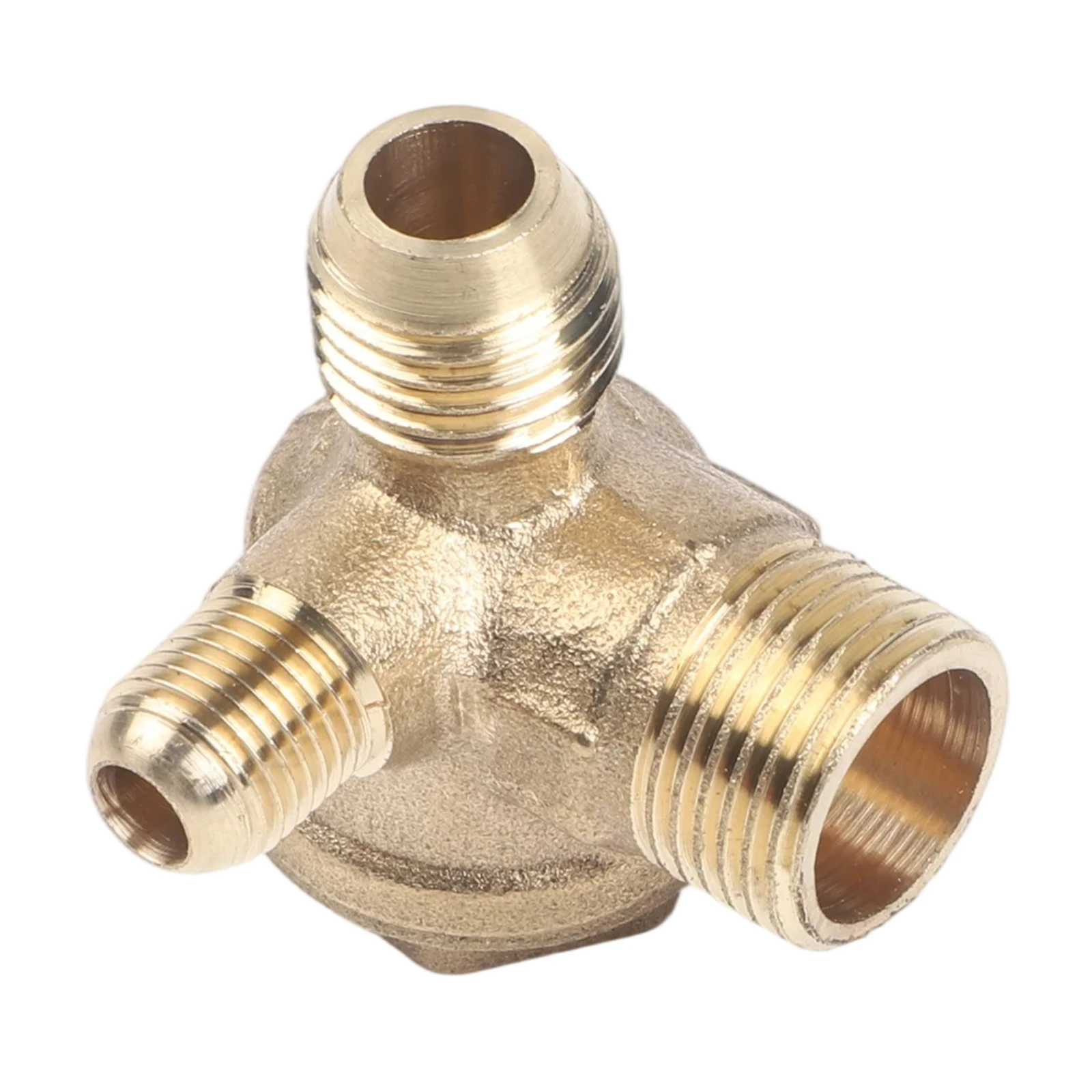 1PC Male Thread Check Valve Connector With 3-Port Brass Check Valve For Air Compressor Parts Accessory 14mm/16mm/10mm