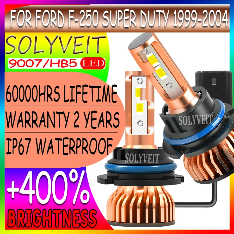 

Enhanced Safety Powerful Beam Quick Setup high low beam Headlight LED For Ford F-250 Super Duty 1999 2000 2001 2002 2003 2004