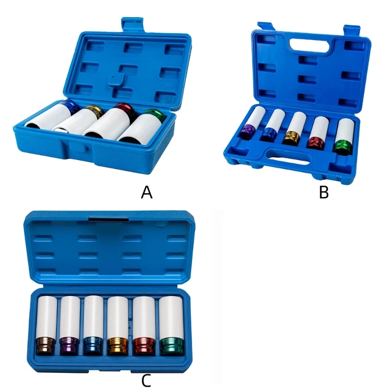 

Automotive Wheel Guard Impact Socket Set for Wheel Nut Protections with Easy Installation, Protect Against Wear & Damage