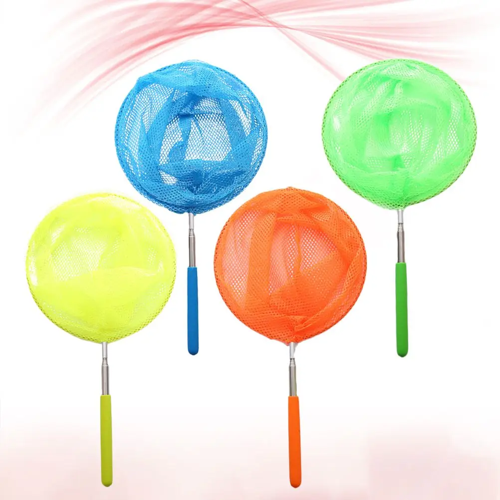 Telescopic Nets เด็กตกปลา Retractable Handle แมลงจับสุทธิขนาดใหญ่การสํารวจทางชีวภาพ