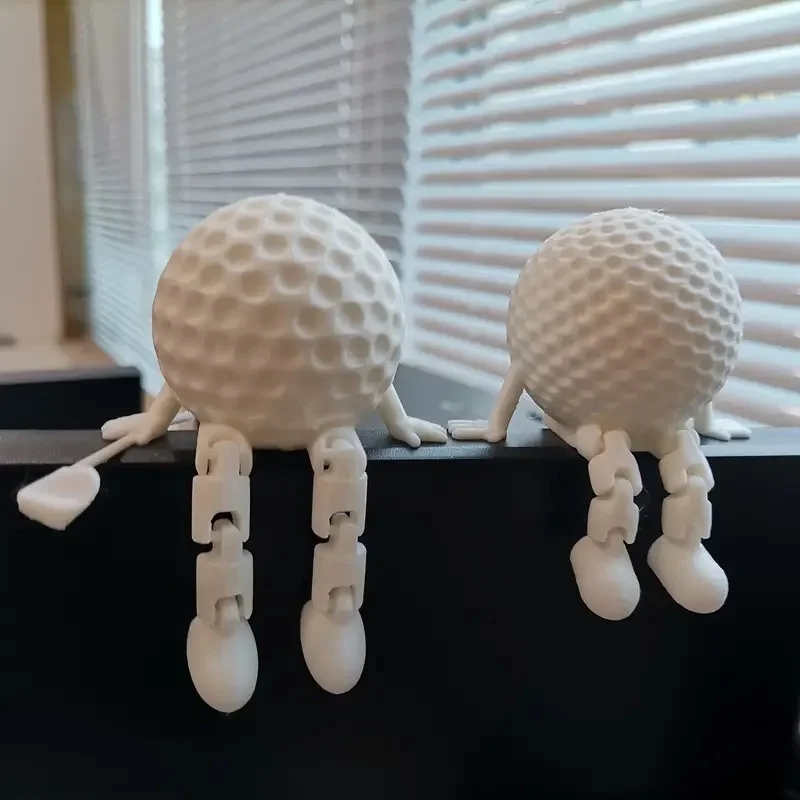 Mini Round Ball Sitting Posture Figurine Decoration Suitable for Car Desktop Computer Decoration Perfect Gift for Men and women