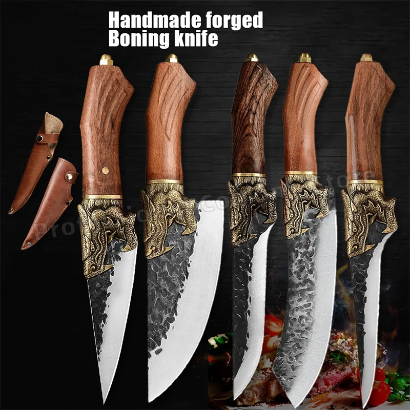 

Hand-forged stainless steel deboning knife Household kitchen knife Fish slicing knife Meat cleaver Kitchen knife