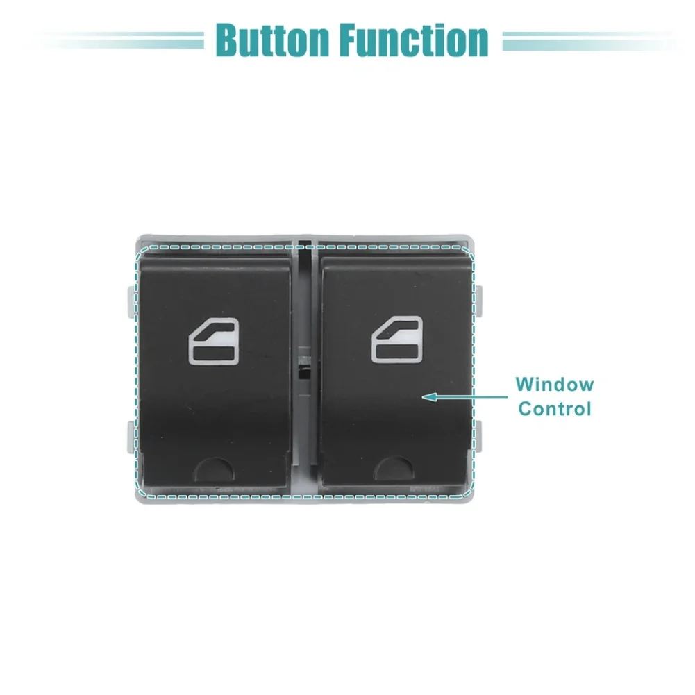 Electric Car Window Control Switch for Seat For Cordoba For 9N and 2002 2009 Compatible Replacement Part 6Q0959858