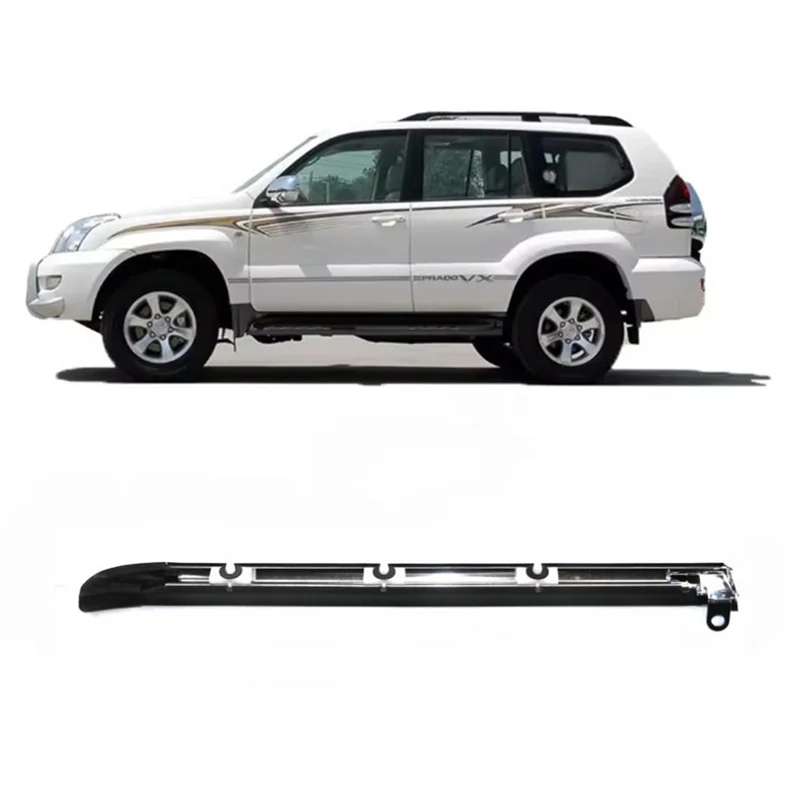 

Top!-Third Right Side Window Frame Weatherstrip Rubber Chrome Or Black Fit For Land Cruiser Prado 120 For Lexus GX470 2002-2010