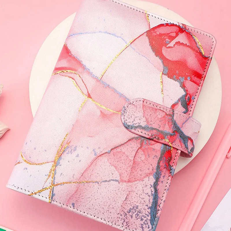 A6 Marble Colorful Money Budget Planner Binder Zipper Envelopescash Envelopes For Budgeting Organizer For Budget Binde