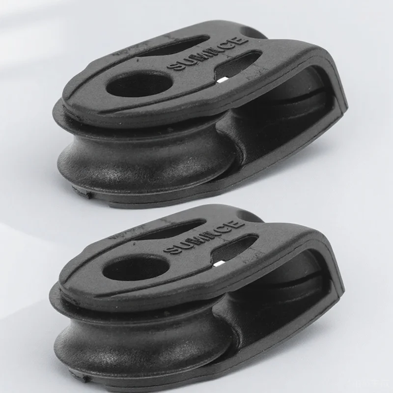 

2Pcs Single Pulley Wear Resistant Nylon Sailing Kayak Lifting Pulley Block Sheave Boat Cable Trolley Accessories
