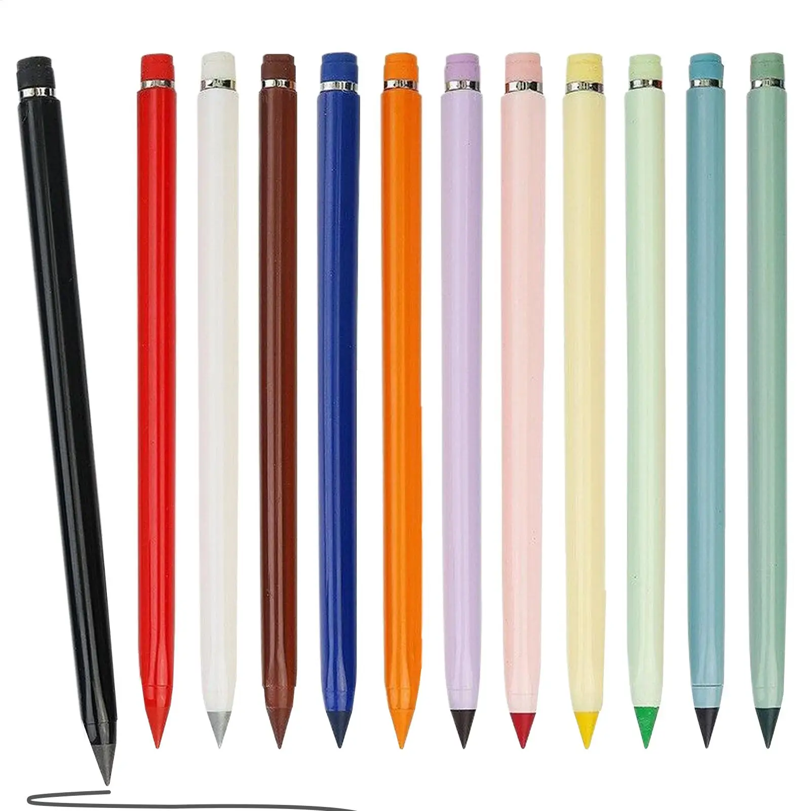 

Adult Coloring Pencils Color Pencil Set 12 Pieces No Sharpening No Ink Eternal Drawing Pen For Studio Art Craft Adults Preschool