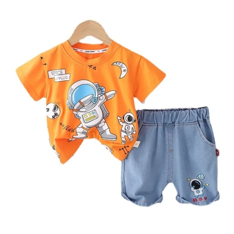 

New Summer Baby Girls Clothes Suit Children Clothing Toddler Boys T-Shirt Shorts 2Pcs/Sets Infant Casual Costume Kids Sportswear