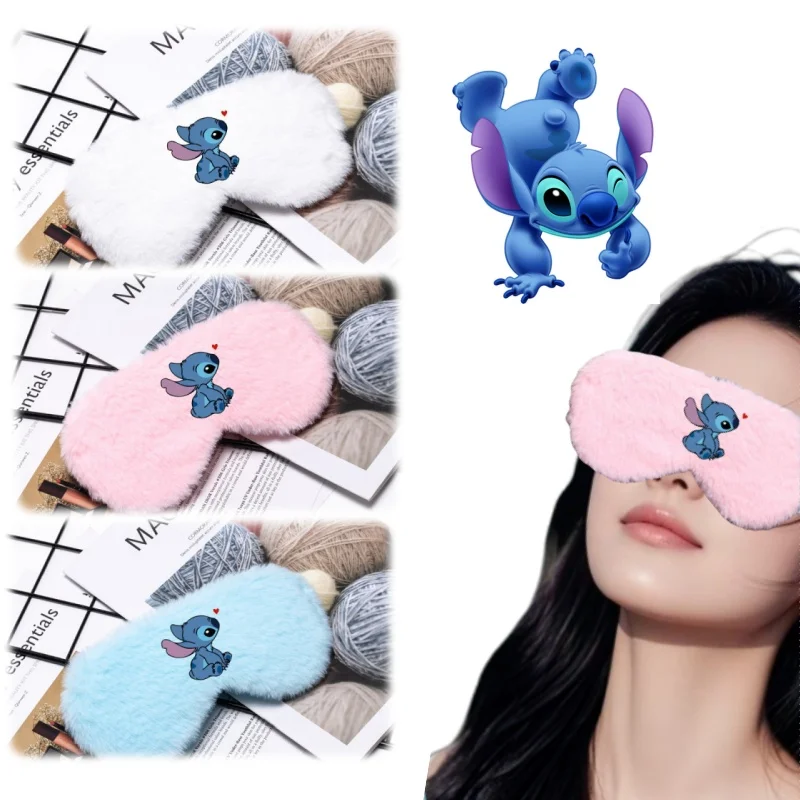 Stitch meninas meninos criança bonito blackout dormir máscara de olho de pelúcia sombra dos desenhos animados anime confortável novas crianças presentes aniversário
