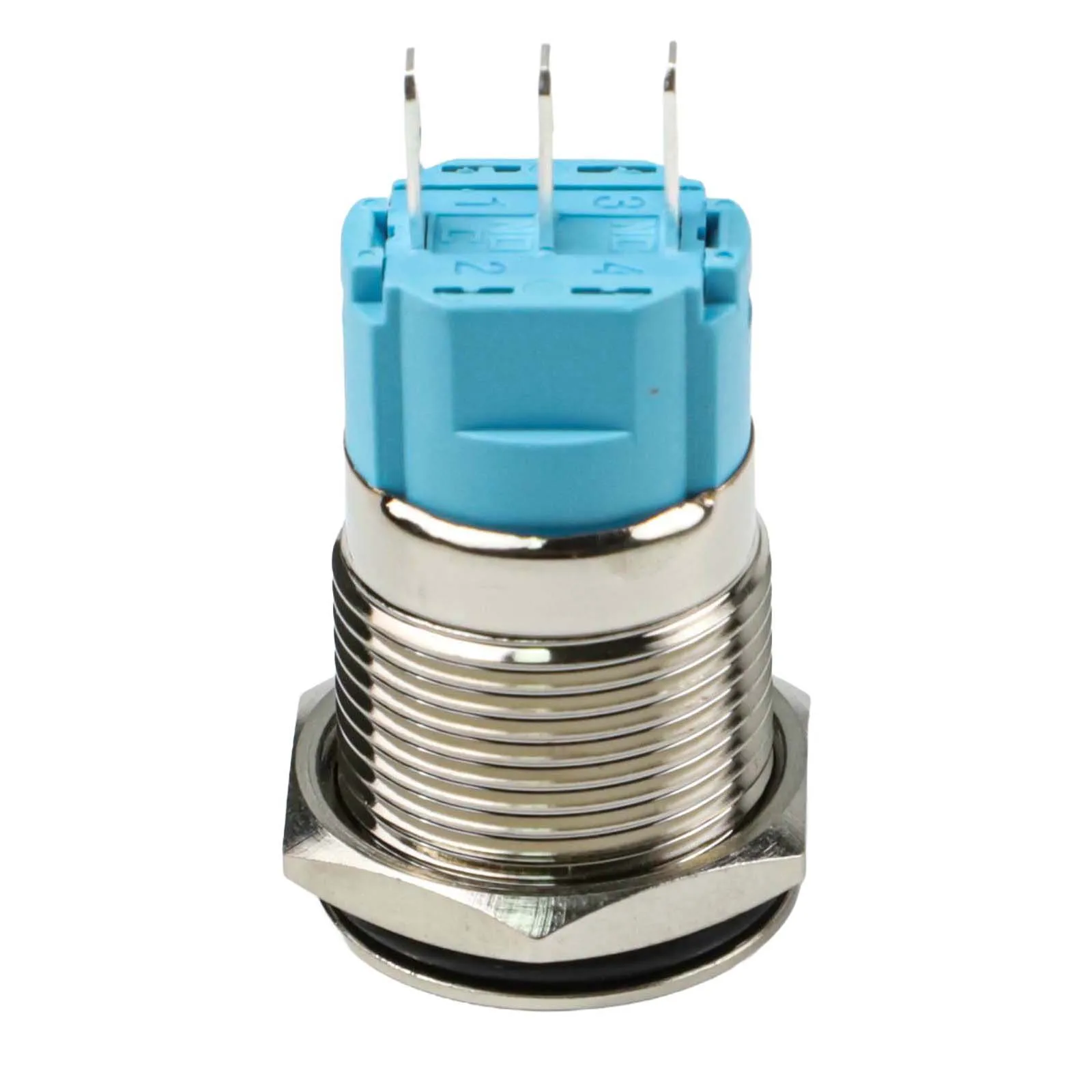 

3A Electrical Switch 16mm Flat Head Switch 100,000 Electrical Life 300,000 Mechanical Life Button Hole Diameter 16mm