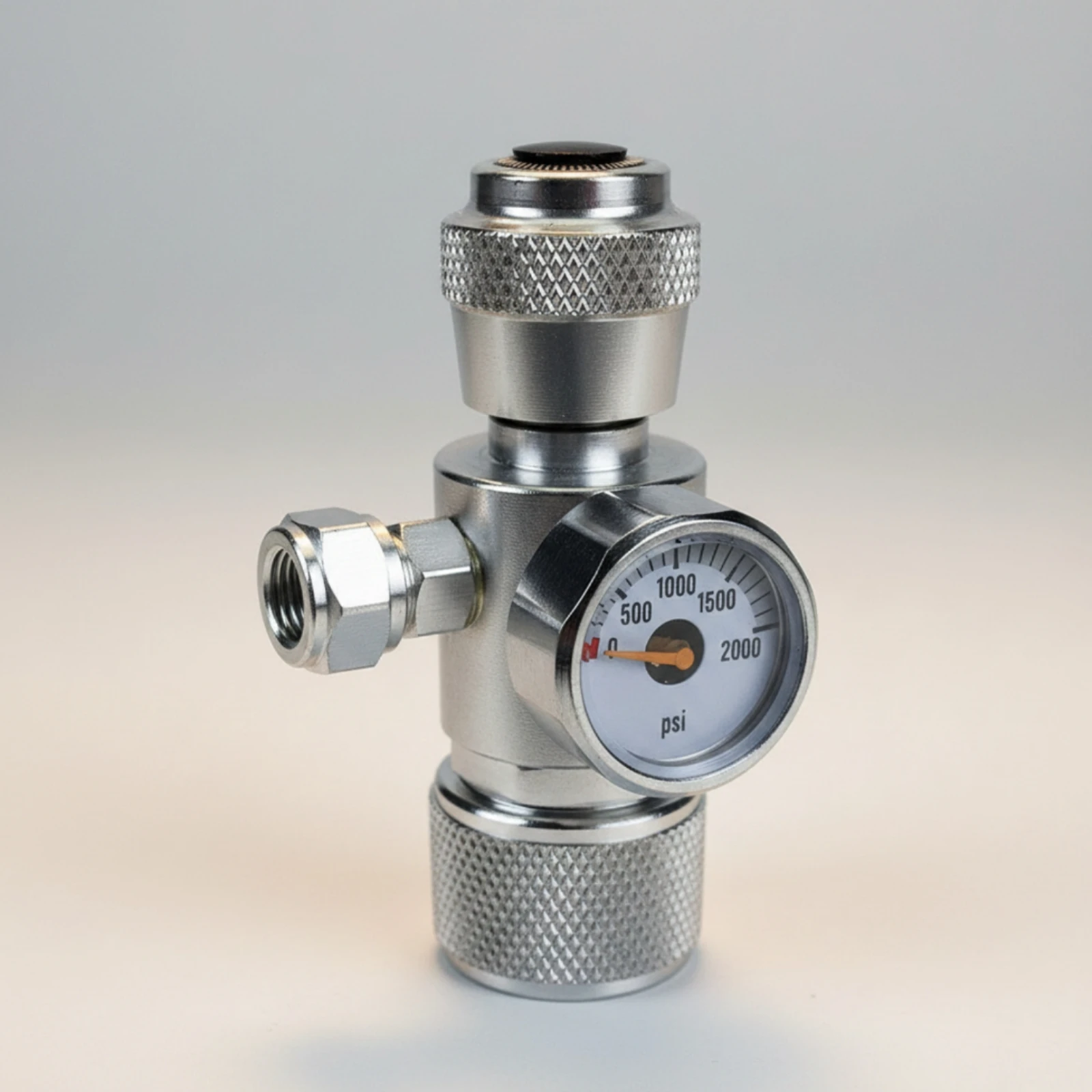 Gas Regulator Valve with Pressure Gauge Sealed CO2 Valve with CGA320 Inlet Gas Regulator Consistent Stable for Homebrewers