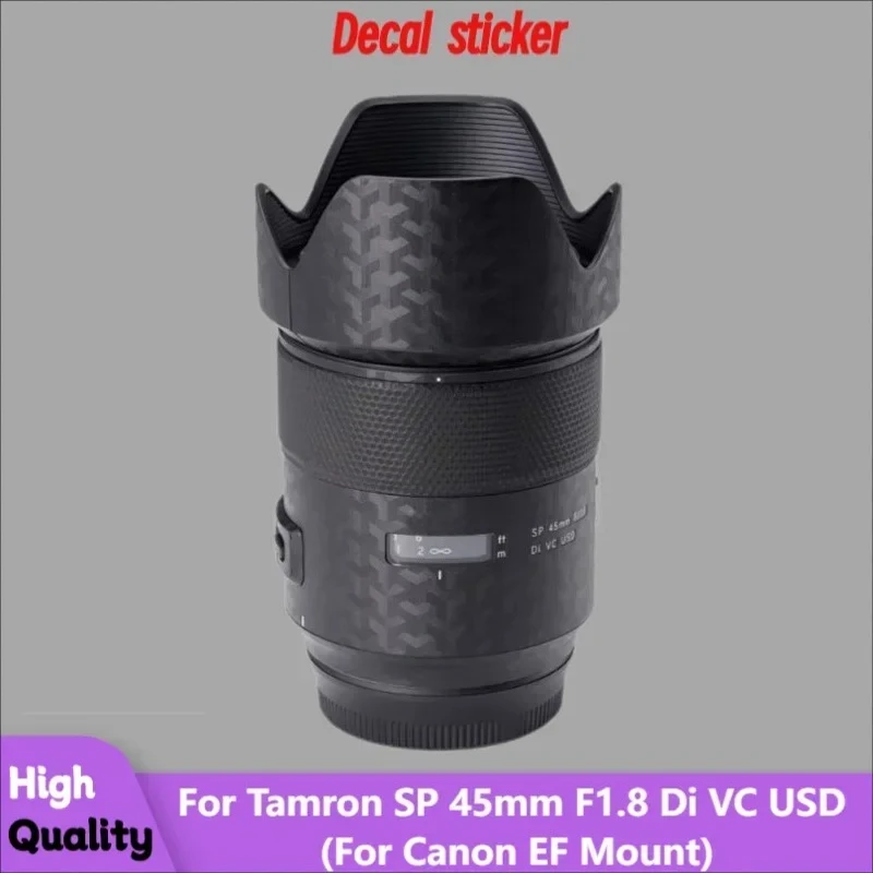 ل Tamron SP 45 مللي متر F1.8 Di VC USD لكانون EF جبل عدسة ملصق واقية الجلد ملصق مائي واقي الفيلم المدرب sp45 F/1.8 F013